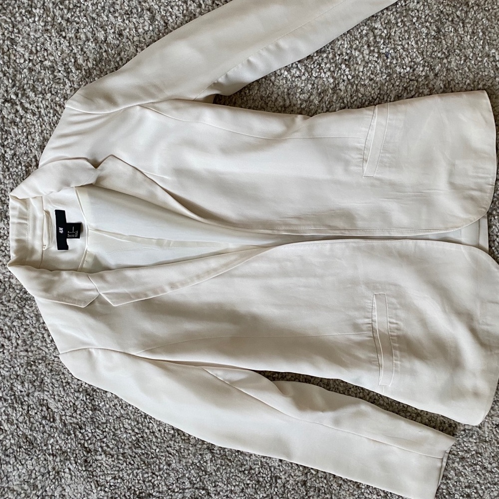 White H&M blazer